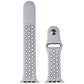 Apple 44mm Nike Band for Apple Watch 42/44/45mm - Pure Platinum/Black (M/L Only) Smart Watch Accessories - Watch Bands Apple - Simple Cell Bulk Wholesale Pricing - USA Seller