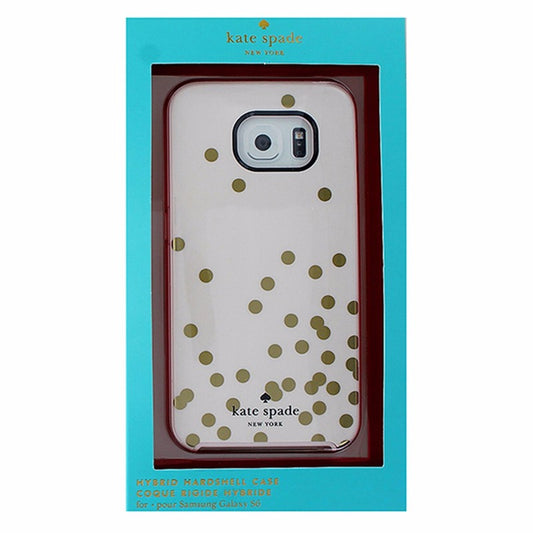 Kate Spade Hybrid Hardshell Case for Samsung Galaxy S6 - Gold/Cream Cell Phone - Cases, Covers & Skins Kate Spade    - Simple Cell Bulk Wholesale Pricing - USA Seller