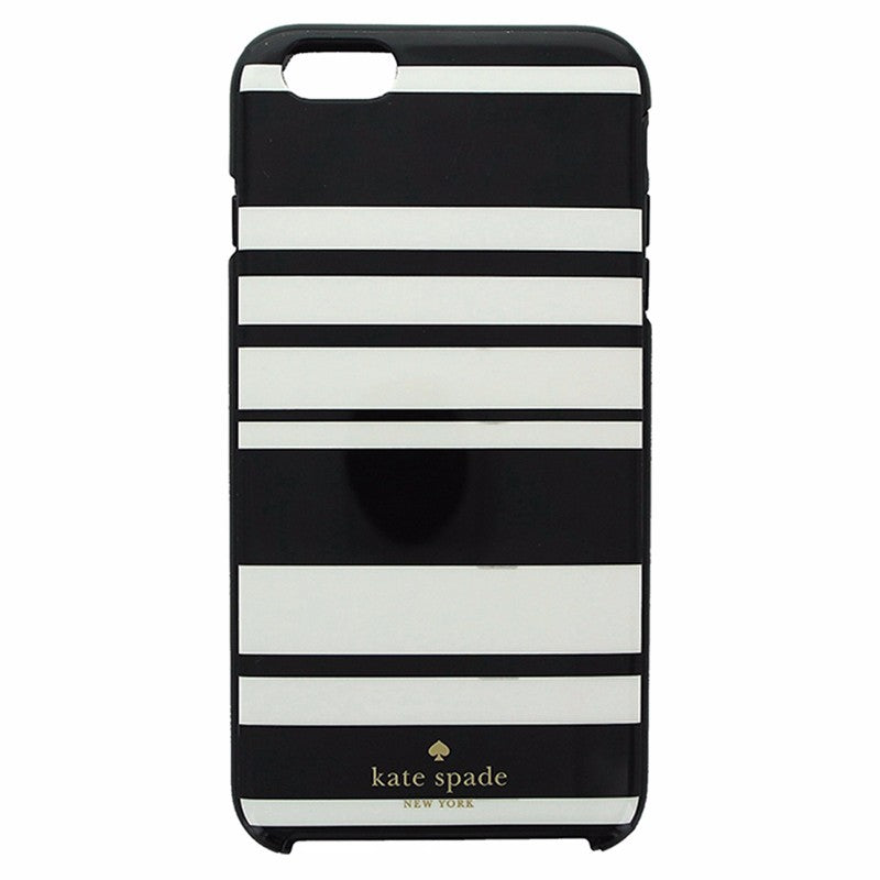 Kate Spade Hybrid Hardshell Case for iPhone 6 Plus 6S Plus Black White Stripes Cell Phone - Cases, Covers & Skins Kate Spade - Simple Cell Bulk Wholesale Pricing - USA Seller
