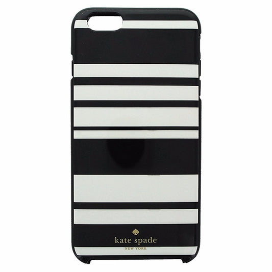 Kate Spade Hybrid Hardshell Case for iPhone 6 Plus 6S Plus Black White Stripes Cell Phone - Cases, Covers & Skins Kate Spade    - Simple Cell Bulk Wholesale Pricing - USA Seller