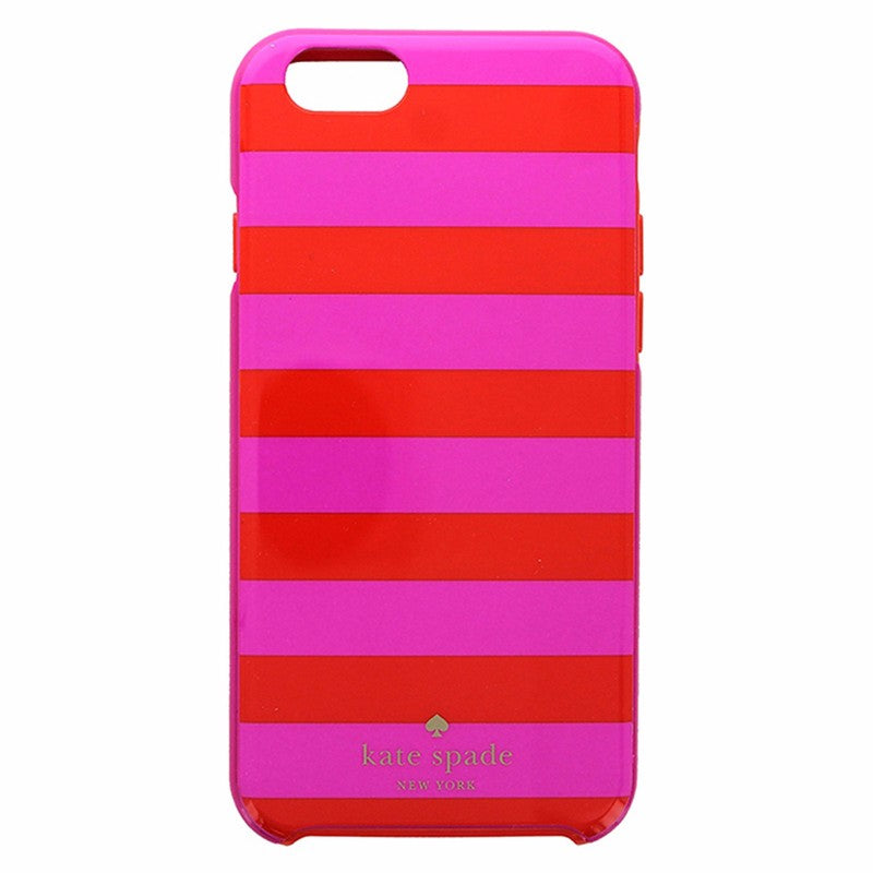 Kate Spade Hybrid Hardshell Case for iPhone 6s/6 - Pink Candy Stripe Cell Phone - Cases, Covers & Skins Kate Spade    - Simple Cell Bulk Wholesale Pricing - USA Seller