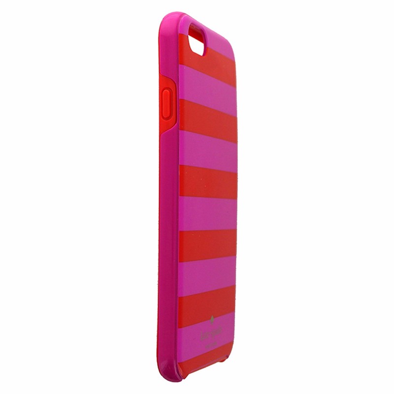 Kate Spade Hybrid Hardshell Case for iPhone 6s/6 - Pink Candy Stripe Cell Phone - Cases, Covers & Skins Kate Spade    - Simple Cell Bulk Wholesale Pricing - USA Seller