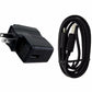 Kyocera (SCP-37ADT) Travel Charger & Cable for Micro USB Devices - Black Cell Phone - Cables & Adapters Kyocera - Simple Cell Bulk Wholesale Pricing - USA Seller