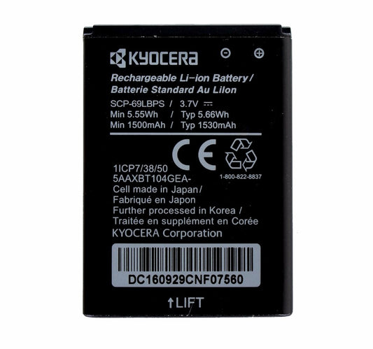 Genuine OEM Kyocera SCP-69LBPS Replacement 1500mAh Battery DuraXTP DuraXE Cell Phone - Batteries Kyocera - Simple Cell Bulk Wholesale Pricing - USA Seller