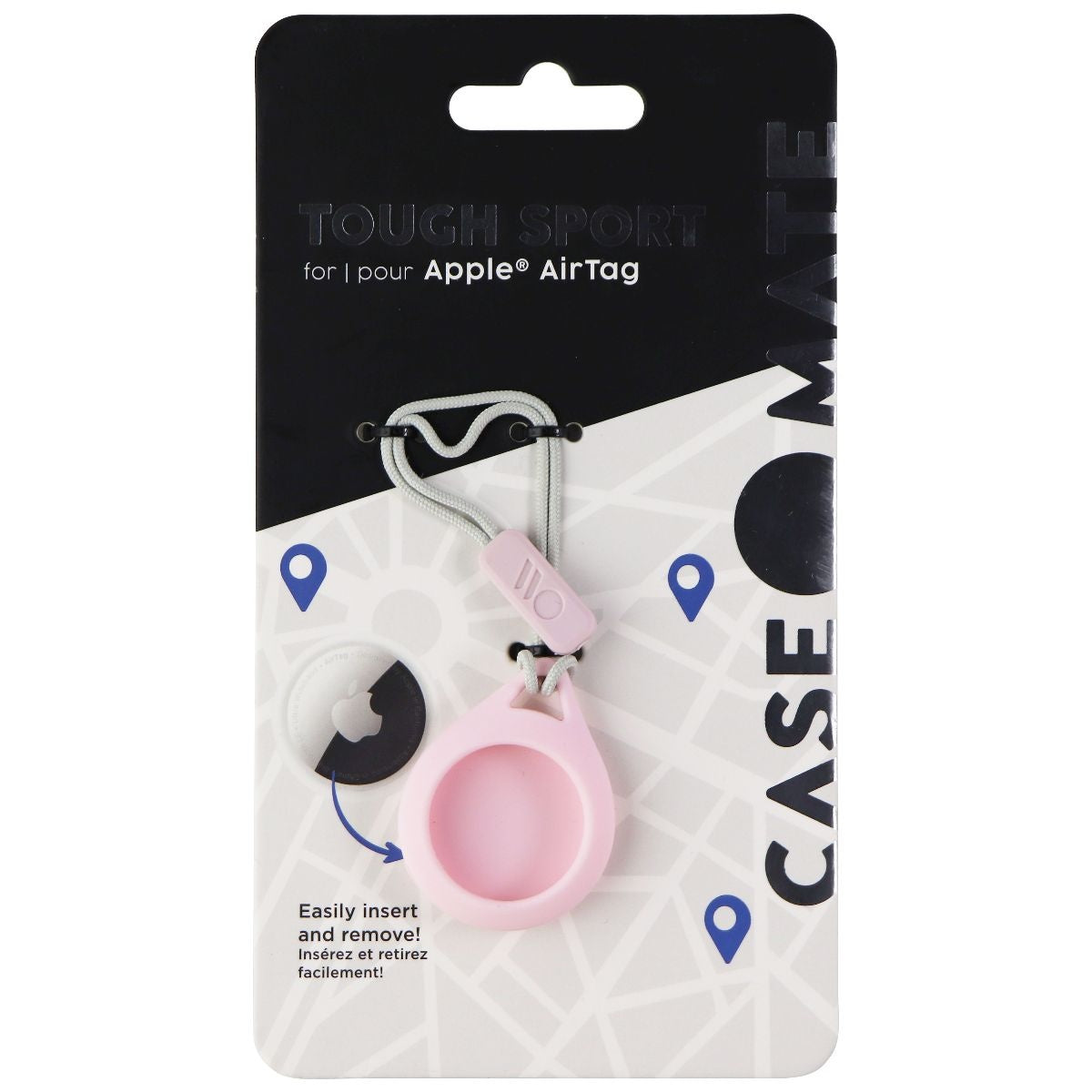 Case-Mate Tough Sport Series Rugged Strap Case for AirTags - Blush Cell Phone - Cases, Covers & Skins Case-Mate - Simple Cell Bulk Wholesale Pricing - USA Seller