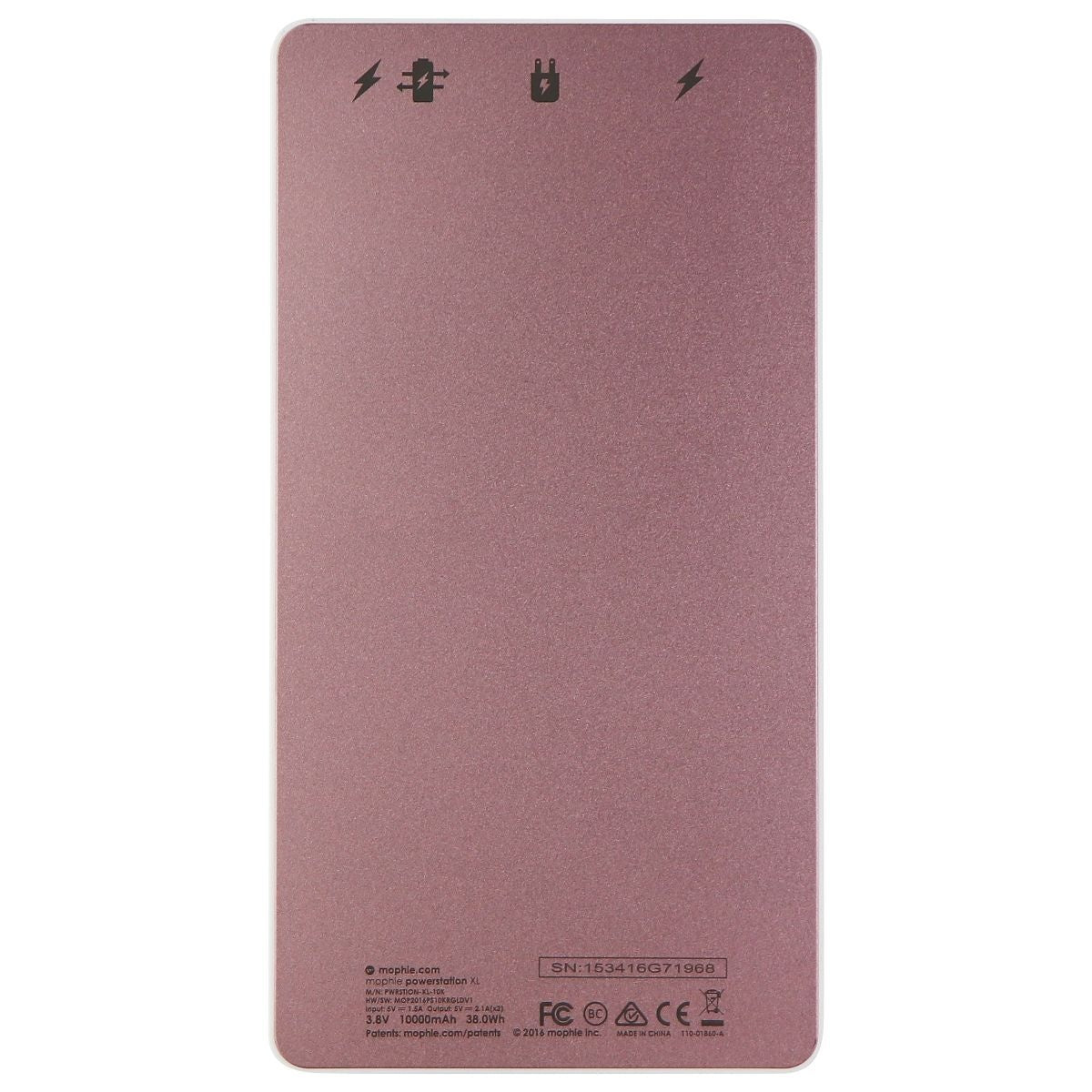 Mophie PowerStation XL 10,000mAh Battery with Dual USB - Rose Gold Cell Phone - Chargers & Cradles Mophie - Simple Cell Bulk Wholesale Pricing - USA Seller