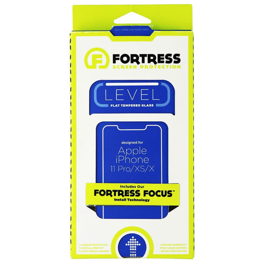 Fortress Flat Tempered Glass Screen Protector for iPhone 11 Pro / Xs / X Cell Phone - Screen Protectors Fortress    - Simple Cell Bulk Wholesale Pricing - USA Seller