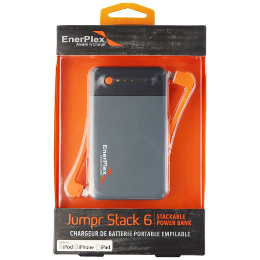 EnerPlex Jumpr Stack 6 Series Portable Battery Pack for Apple (6200mAh) - Gray Cell Phone - Chargers & Cradles EnerPlex    - Simple Cell Bulk Wholesale Pricing - USA Seller