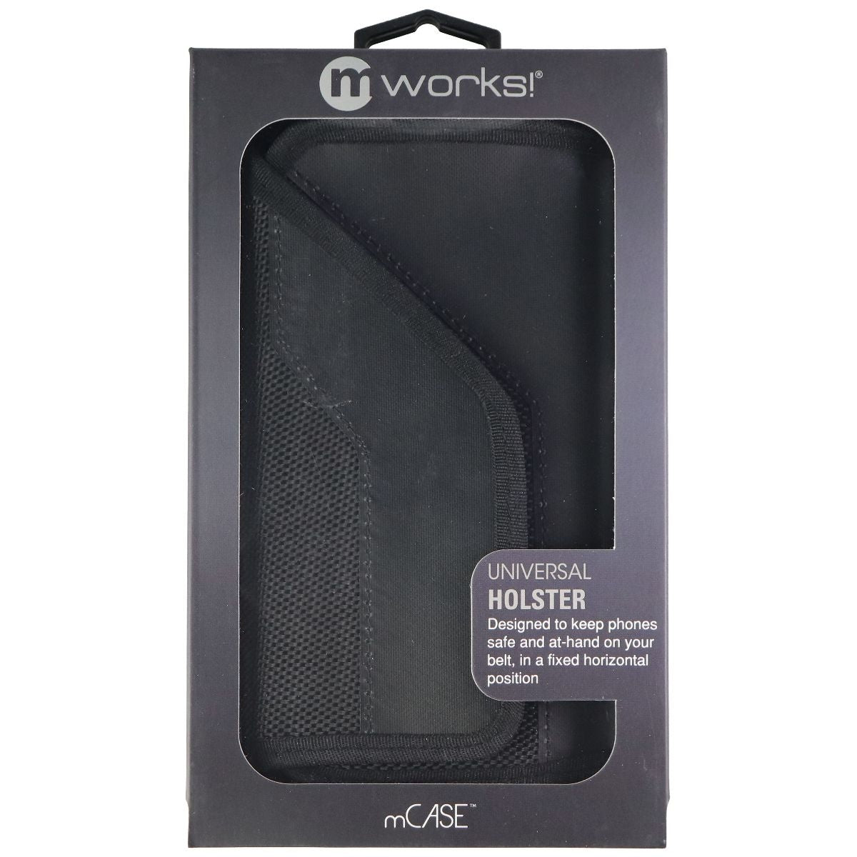 mWorks! Universal Nylon Holster Pouch Case for Up to 6-inch Smartphones - Black Cell Phone - Cases, Covers & Skins mWorks! - Simple Cell Bulk Wholesale Pricing - USA Seller