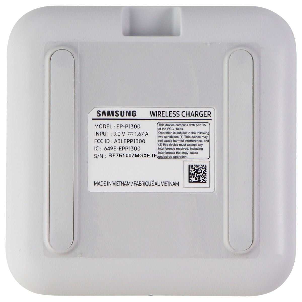 Samsung Wireless Charger Fast Charge Pad for Qi Phones - White (EP-P1300) 2021 Cell Phone - Chargers & Cradles Samsung - Simple Cell Bulk Wholesale Pricing - USA Seller