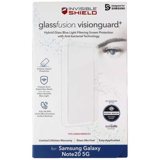 ZAGG InvisibleShield (GlassFusion VisionGuard+) for Galaxy Note20 5G - Clear Cell Phone - Screen Protectors Zagg - Simple Cell Bulk Wholesale Pricing - USA Seller