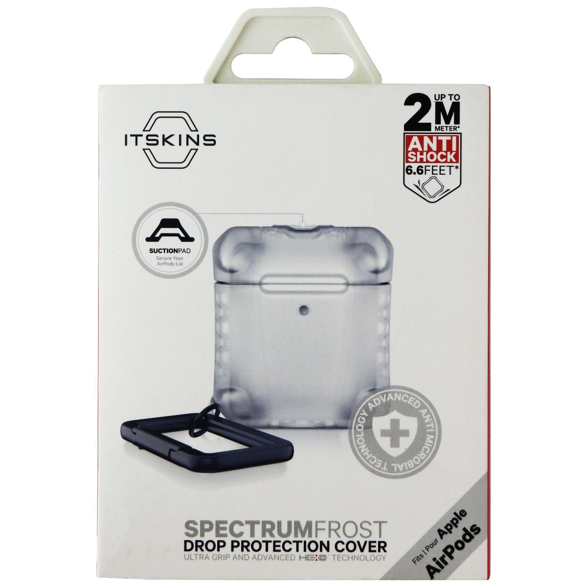 ITSKINS Spectrum Frost Case for Apple Airpods - Transparent Cell Phone - Chargers & Cradles ITSKINS - Simple Cell Bulk Wholesale Pricing - USA Seller