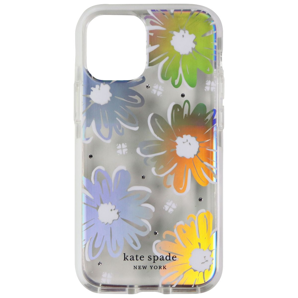 Kate Spade Defensive Hardshell Case for iPhone 12 mini - Daisy Iridescent Foil Cell Phone - Cases, Covers & Skins Kate Spade    - Simple Cell Bulk Wholesale Pricing - USA Seller