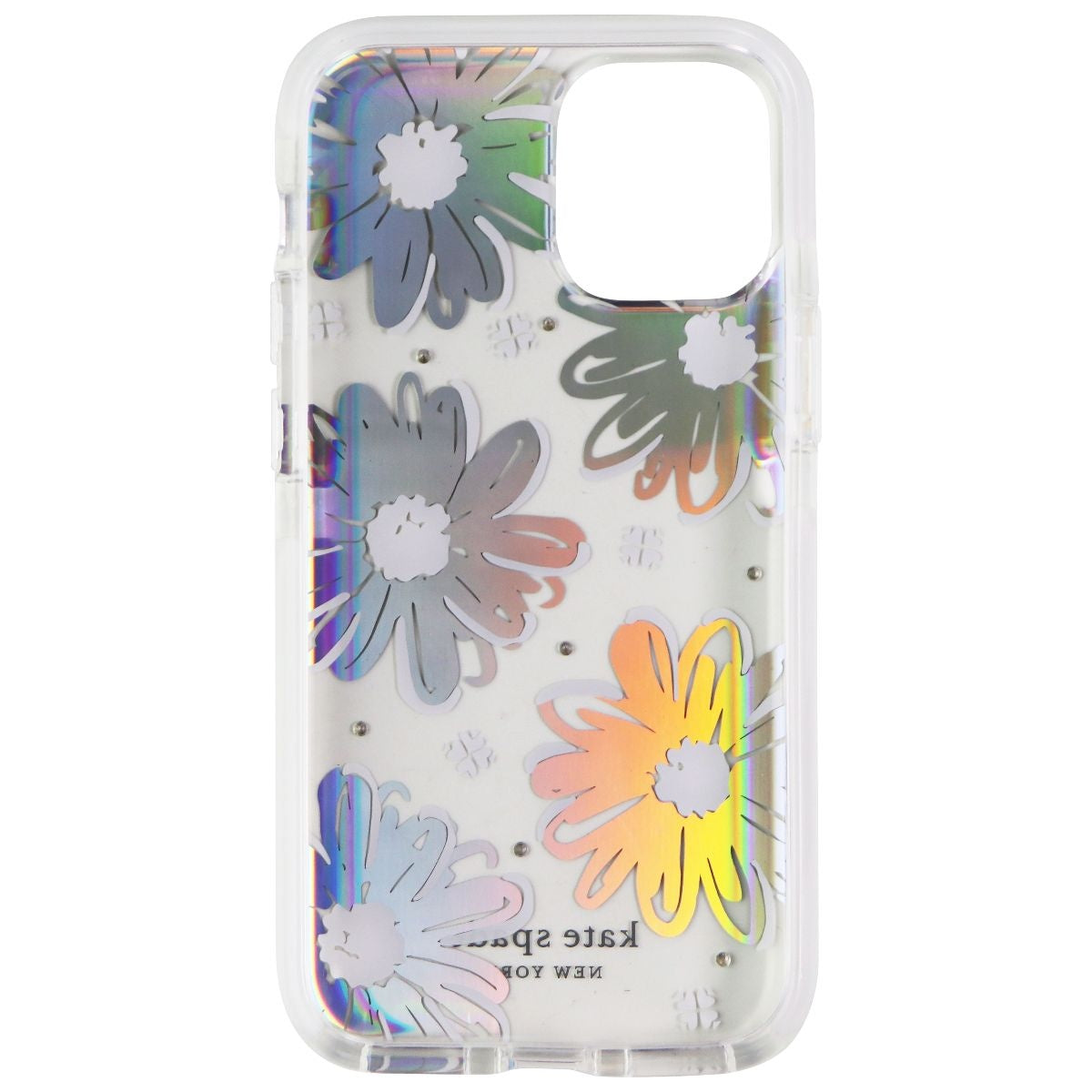 Kate Spade Defensive Hardshell Case for iPhone 12 mini - Daisy Iridescent Foil Cell Phone - Cases, Covers & Skins Kate Spade    - Simple Cell Bulk Wholesale Pricing - USA Seller