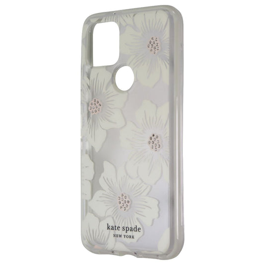 Kate Spade Defensive Hardshell Case for Google Pixel 5 - Hollyhock Floral Clear Cell Phone - Cases, Covers & Skins Kate Spade - Simple Cell Bulk Wholesale Pricing - USA Seller