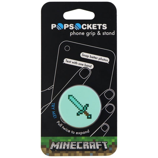 PopSockets Collapsible Grip & Stand for Phones and Tablets - Diamond Sword Cell Phone - Mounts & Holders PopSockets - Simple Cell Bulk Wholesale Pricing - USA Seller