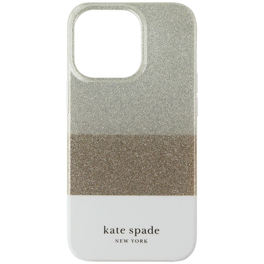 Kate Spade Protective Hardshell Case for iPhone 13 Pro - Glitter Block White