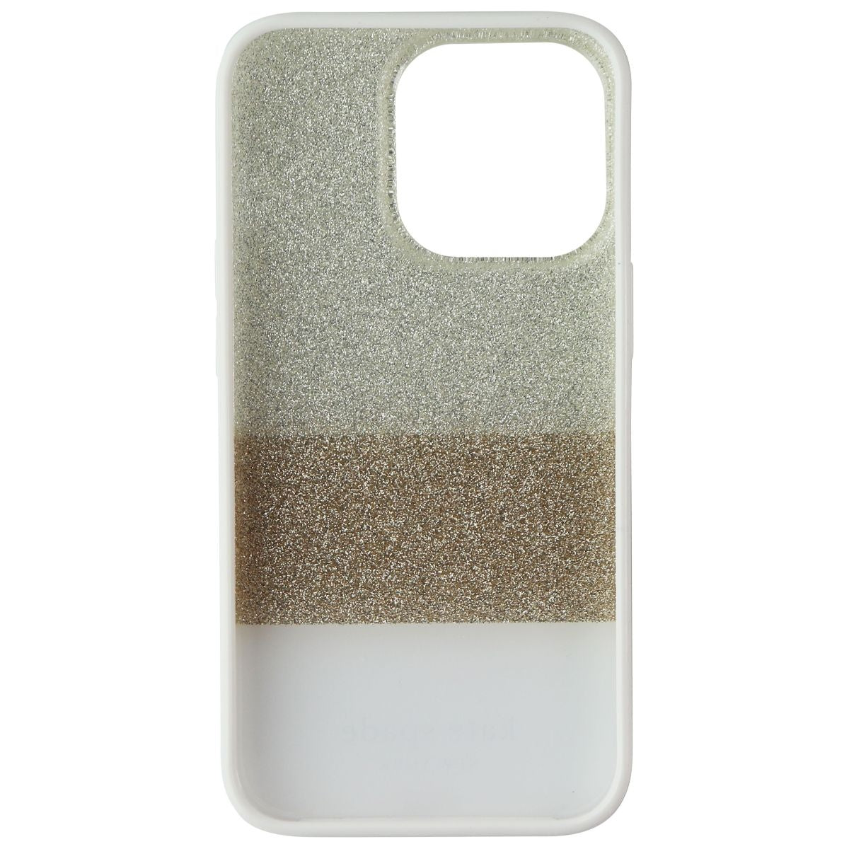 Kate Spade Protective Hardshell Case for iPhone 13 Pro - Glitter Block White