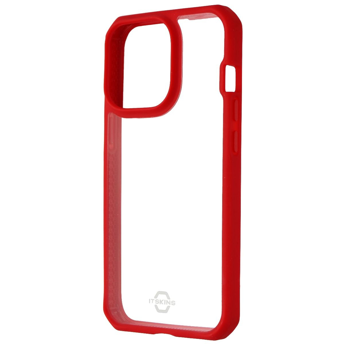 ITSKINS Hybrid Solid Case for iPhone 13 Pro - Plain Red and Transparent Cell Phone - Cases, Covers & Skins ITSKINS    - Simple Cell Bulk Wholesale Pricing - USA Seller