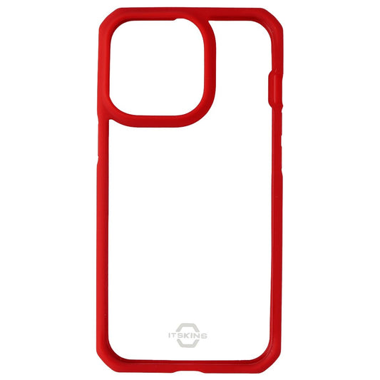 ITSKINS Hybrid Solid Case for iPhone 13 Pro - Plain Red and Transparent Cell Phone - Cases, Covers & Skins ITSKINS    - Simple Cell Bulk Wholesale Pricing - USA Seller