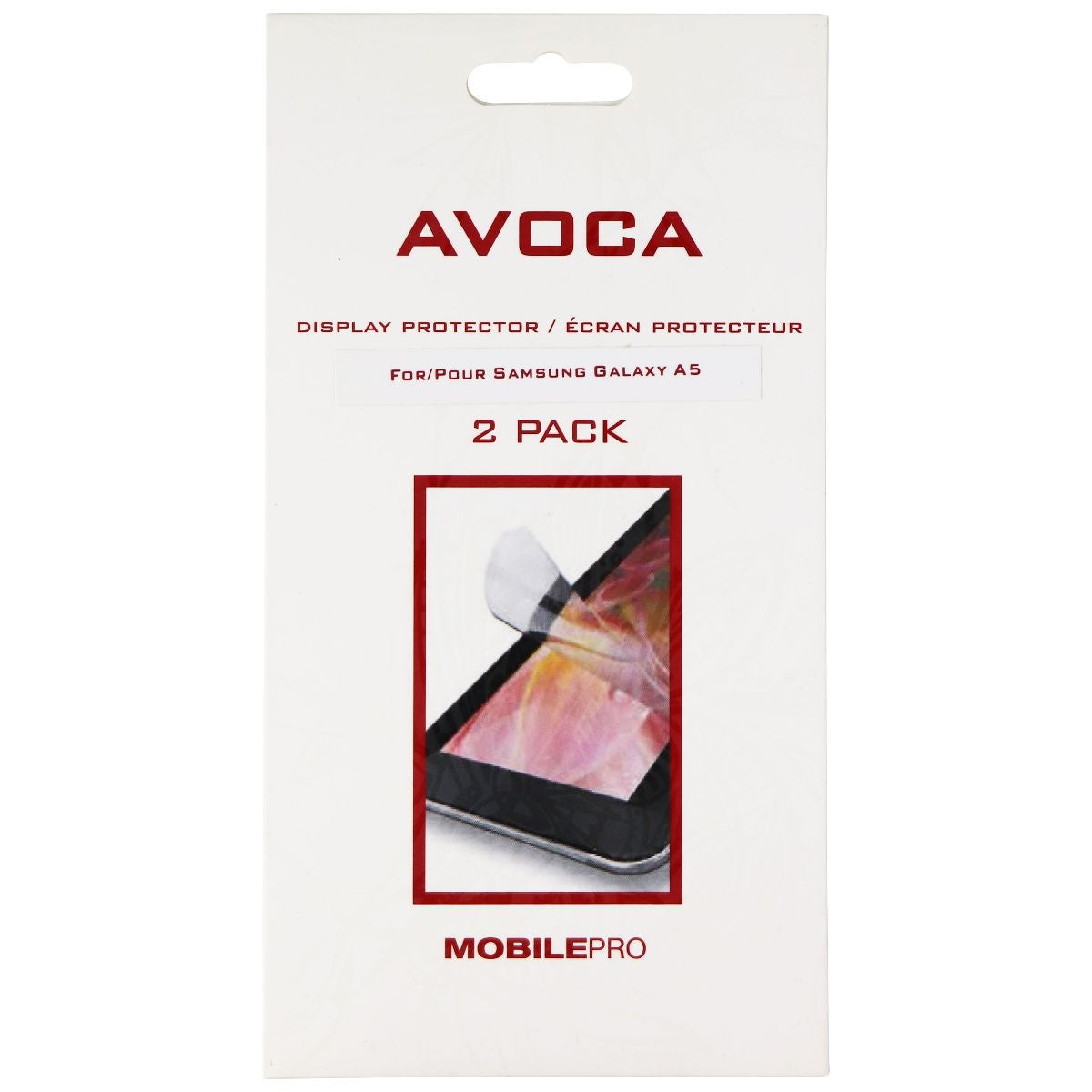 Avoca MobilePro Display Protector 2 Pack for Samsung Galaxy A5 (2014) - Clear Cell Phone - Screen Protectors Avoca - Simple Cell Bulk Wholesale Pricing - USA Seller
