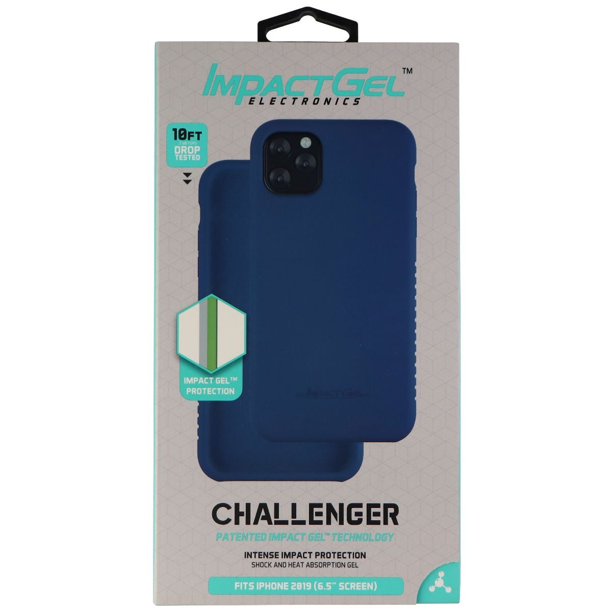 Impact Gel Challenger Series Rigid Case for Apple iPhone 11 Pro Max - Blue Cell Phone - Cases, Covers & Skins Impact Gel    - Simple Cell Bulk Wholesale Pricing - USA Seller