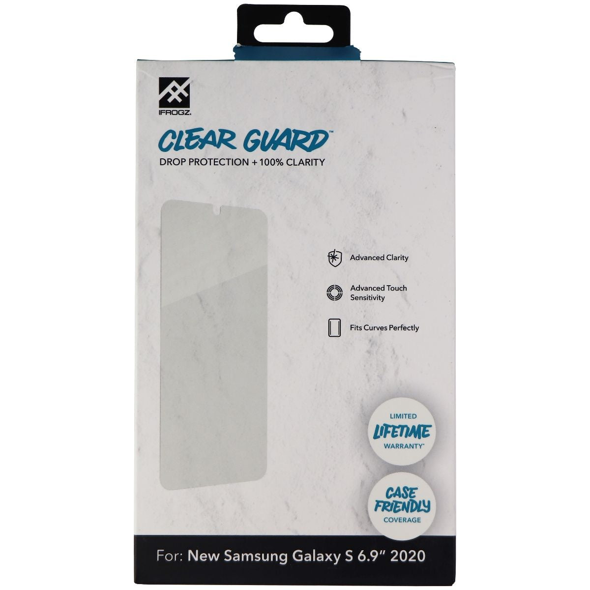 iFrogz Clear Guard Screen Protector for Samsung Galaxy S20 Ultra - Clear Cell Phone - Screen Protectors iFrogz    - Simple Cell Bulk Wholesale Pricing - USA Seller