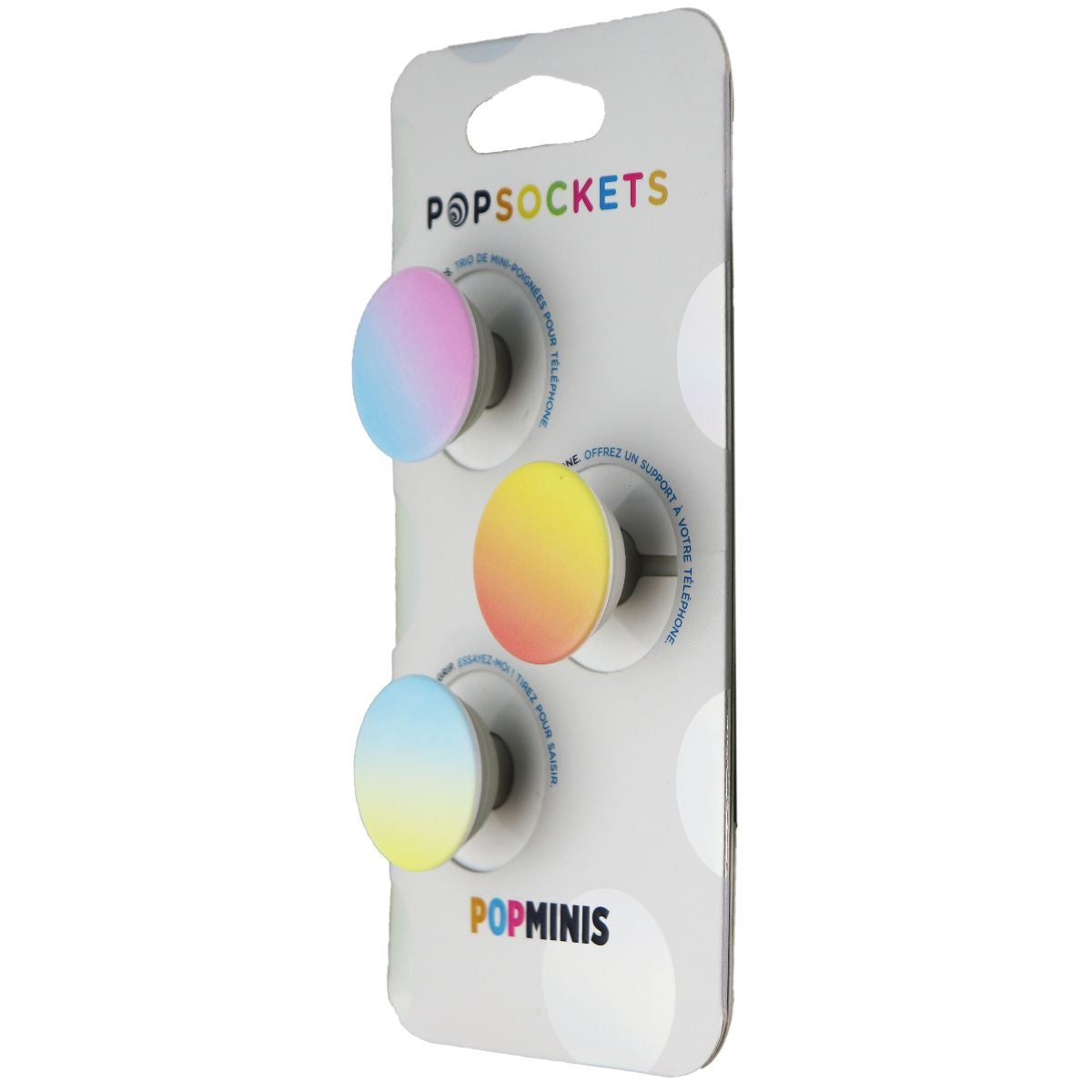 PopSockets PopMinis: Mini Grips for Phones & Tablets (3 Pack) - Misty Rainbow Cell Phone - Mounts & Holders PopSockets - Simple Cell Bulk Wholesale Pricing - USA Seller