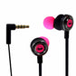 Monster Clarity HD In-Ear Headphones w/ In-Line Controls Ear Buds - Black / Pink