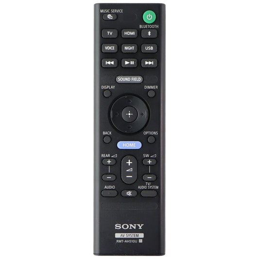 Sony OEM Remote Control (RMT-AH510U) AV System Remote - Black TV, Video & Audio Accessories - Remote Controls Sony - Simple Cell Bulk Wholesale Pricing - USA Seller