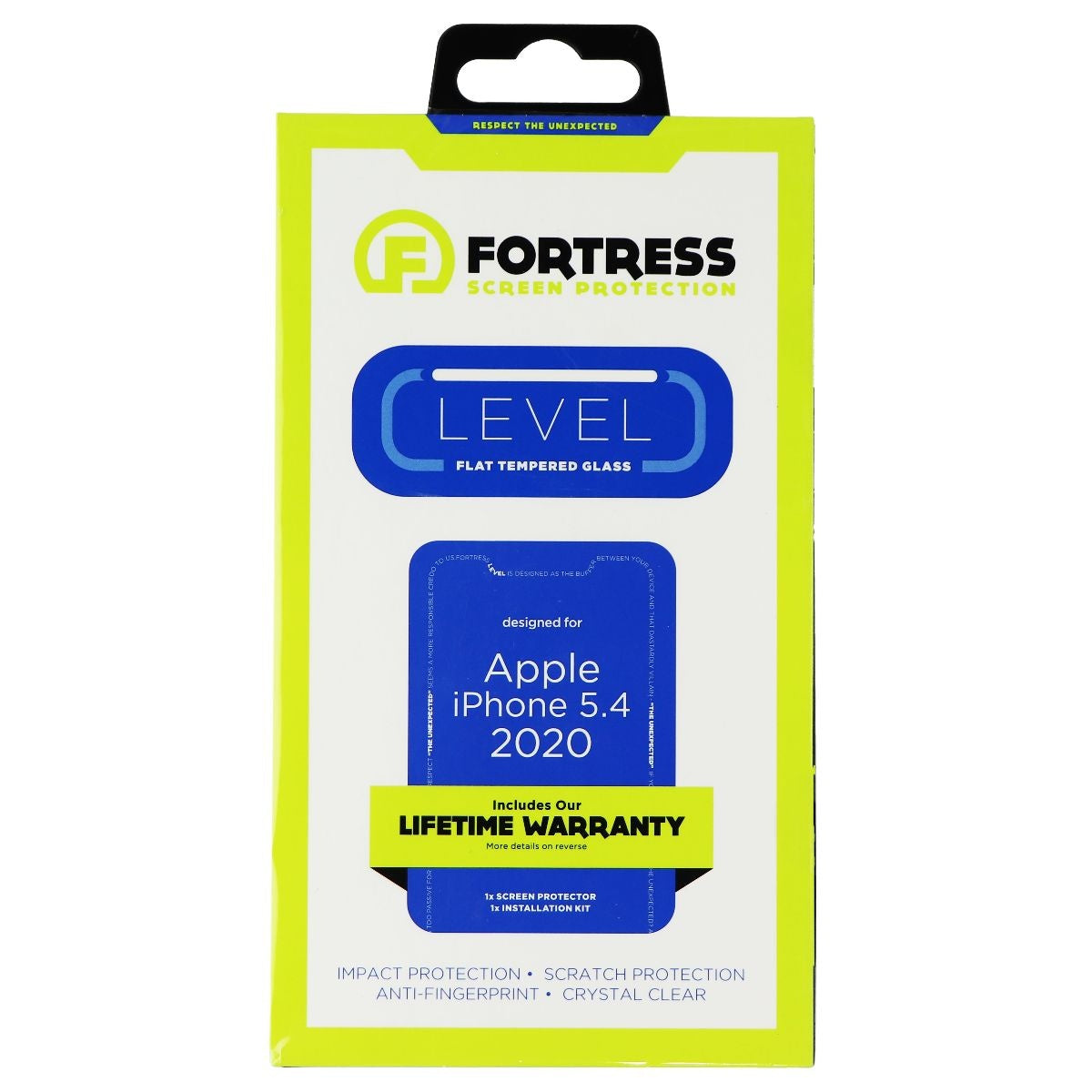 Fortress Level Flat Tempered Glass Screen Protector for Apple iPhone 12 Mini Cell Phone - Screen Protectors Fortress    - Simple Cell Bulk Wholesale Pricing - USA Seller