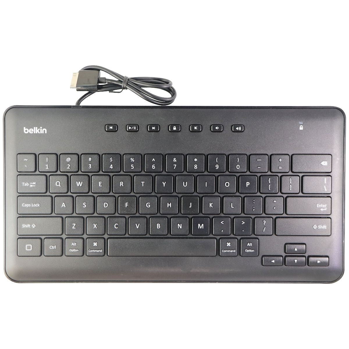 Belkin MFi Certified Secure Wired Keyboard with 30-Pin Connector for iPad 3/2/1 Keyboards/Mice - Keyboards & Keypads Belkin    - Simple Cell Bulk Wholesale Pricing - USA Seller