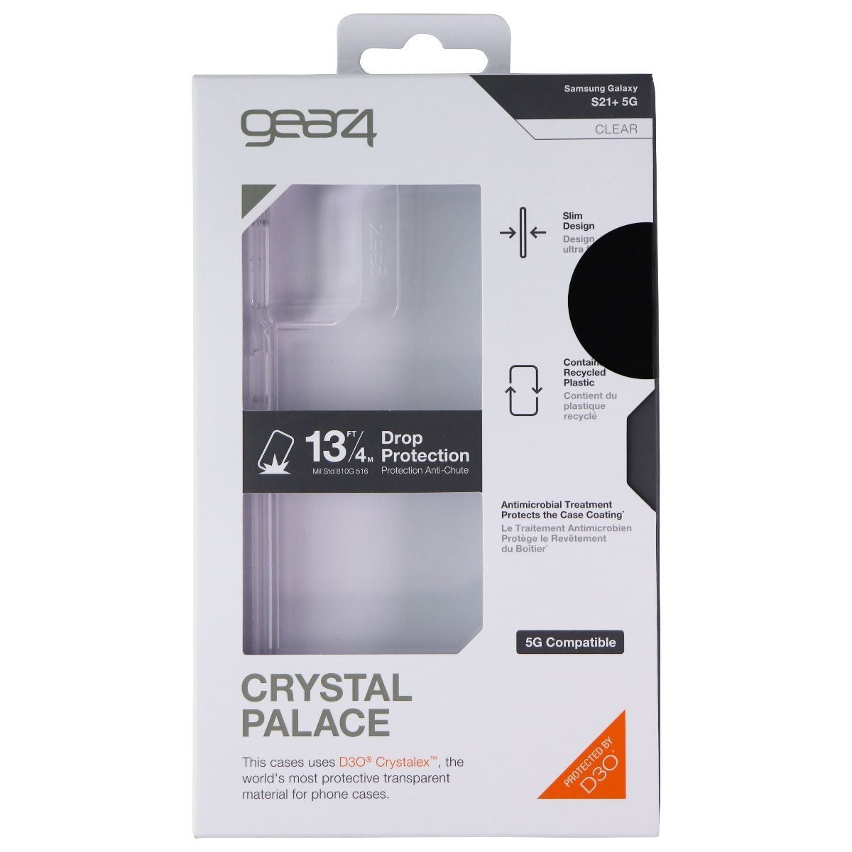 ZAGG Crystal Palace Hard Case for Samsung Galaxy (S21+) 5G - Clear Cell Phone - Cases, Covers & Skins Zagg    - Simple Cell Bulk Wholesale Pricing - USA Seller