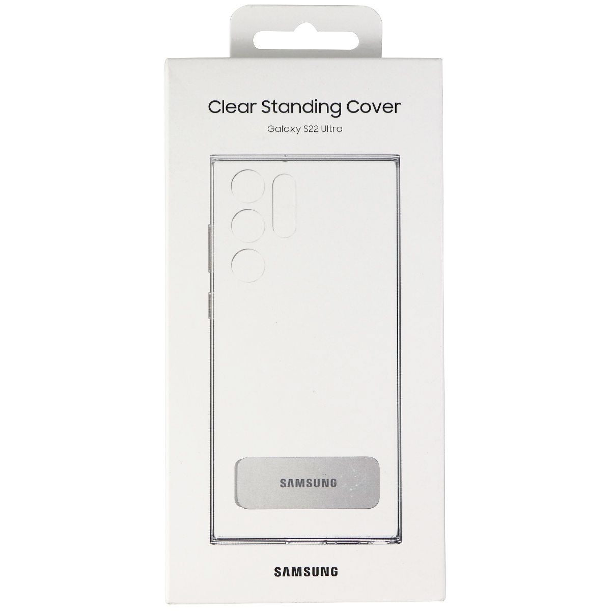 Samsung Clear Standing Cover for Samsung Galaxy S22 Ultra - Clear Cell Phone - Cases, Covers & Skins Samsung - Simple Cell Bulk Wholesale Pricing - USA Seller