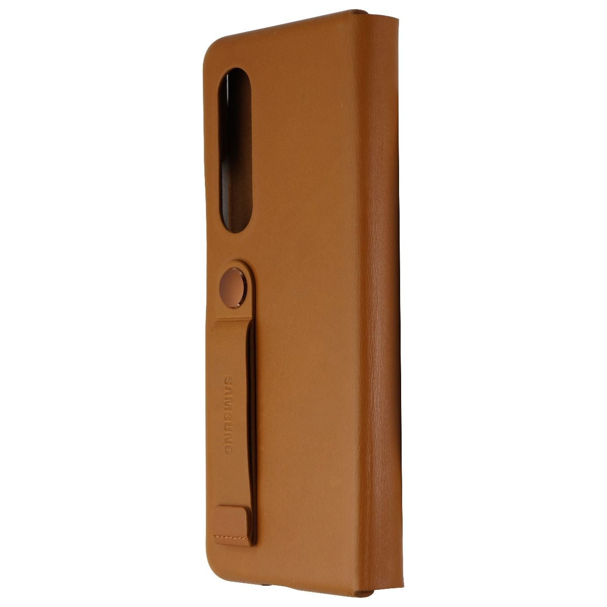 Samsung Leather Protective Cover for Galaxy Z Fold3 5G - Camel (EF-FF926LAEGUS) Cell Phone - Cases, Covers & Skins Samsung - Simple Cell Bulk Wholesale Pricing - USA Seller