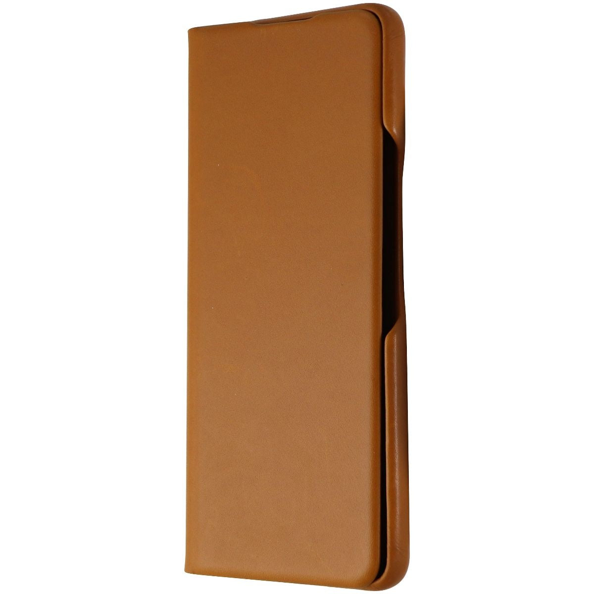 Samsung Leather Protective Cover for Galaxy Z Fold3 5G - Camel (EF-FF926LAEGUS) Cell Phone - Cases, Covers & Skins Samsung - Simple Cell Bulk Wholesale Pricing - USA Seller