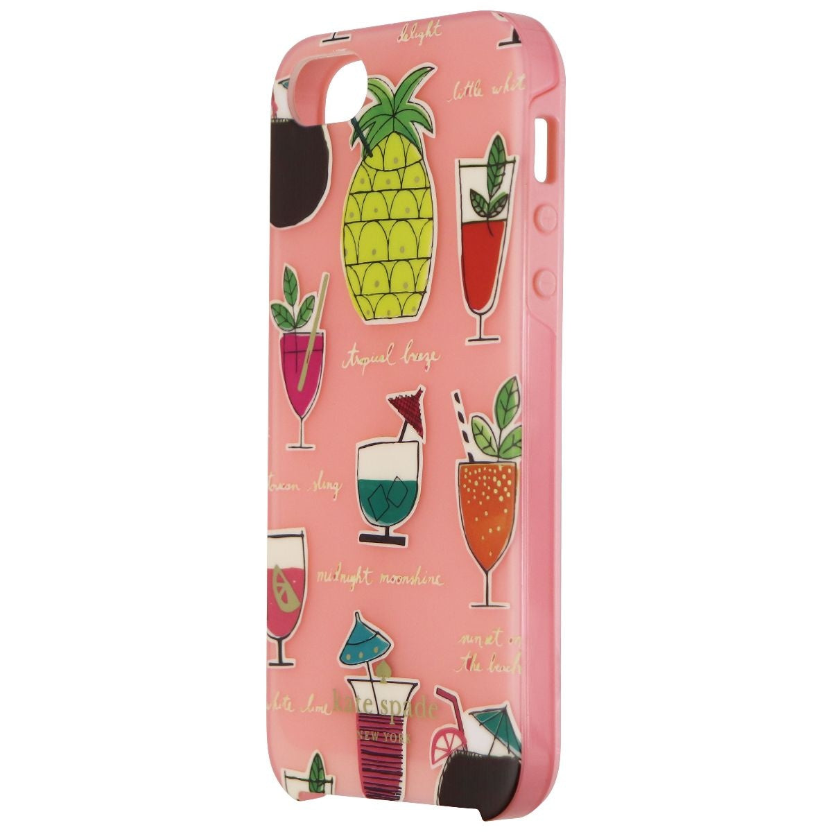 Kate Spade Hardshell Case for Apple iPhone 5/5s/SE 1st Gen - Pineapple Drinks Cell Phone - Cases, Covers & Skins Kate Spade - Simple Cell Bulk Wholesale Pricing - USA Seller