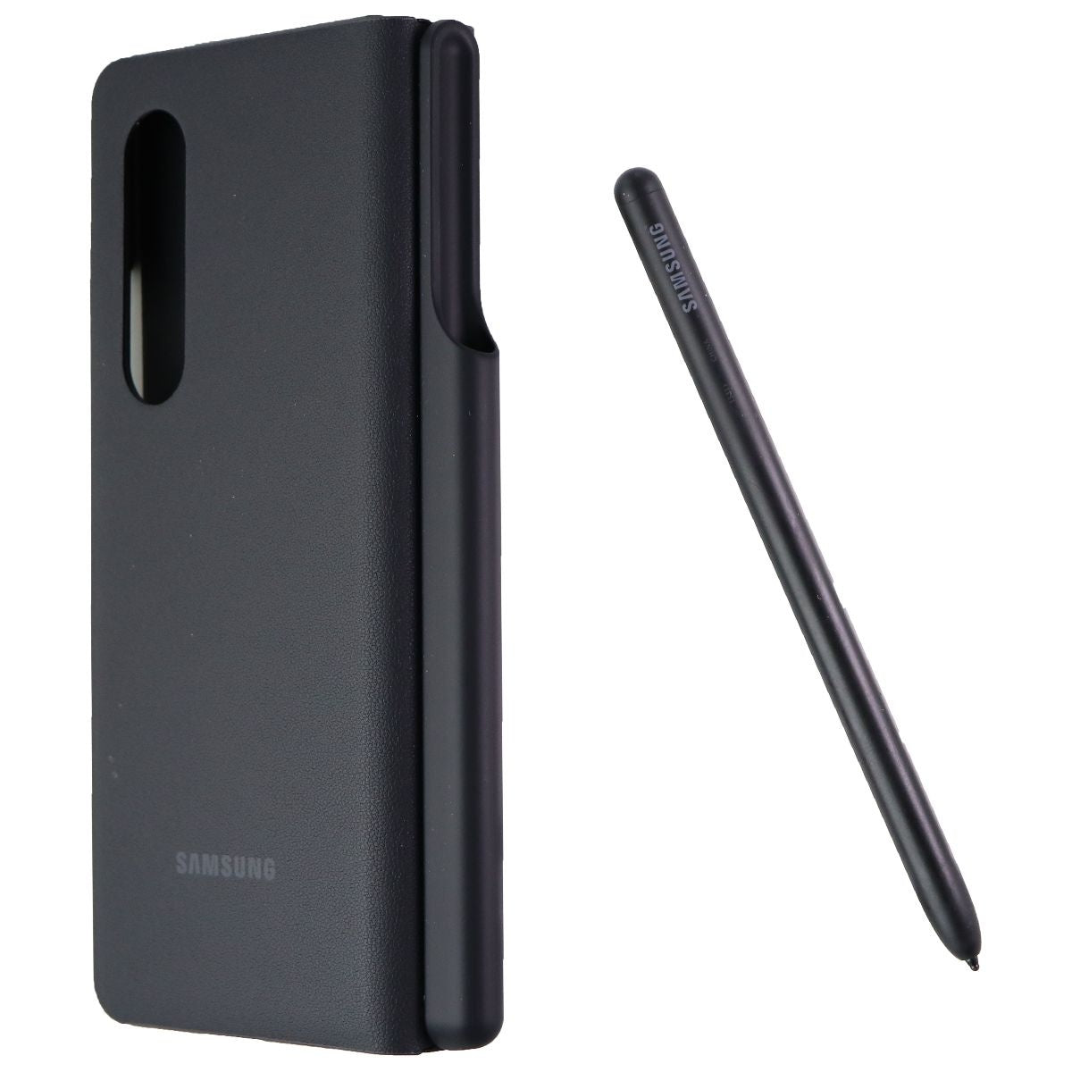 Samsung Flip Cover with Pen for Galaxy Z Fold3 5G - Black (EF-FF92PCBE) Cell Phone - Cases, Covers & Skins Samsung    - Simple Cell Bulk Wholesale Pricing - USA Seller