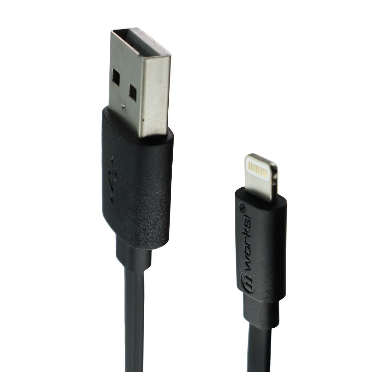 mWorks! mPower! (6-inch) Flat Sync & Charge 8-Pin MFi USB Cable - Black Cell Phone - Cables & Adapters mWorks! - Simple Cell Bulk Wholesale Pricing - USA Seller
