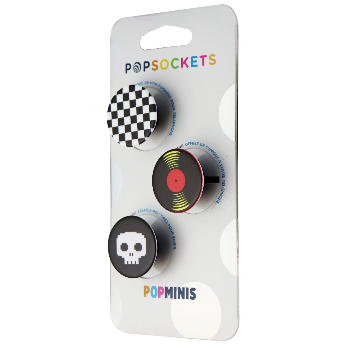 PopSockets PopMinis: Mini Grips for Phones & Tablets (3 Pack) - Punk Out Cell Phone - Mounts & Holders PopSockets    - Simple Cell Bulk Wholesale Pricing - USA Seller