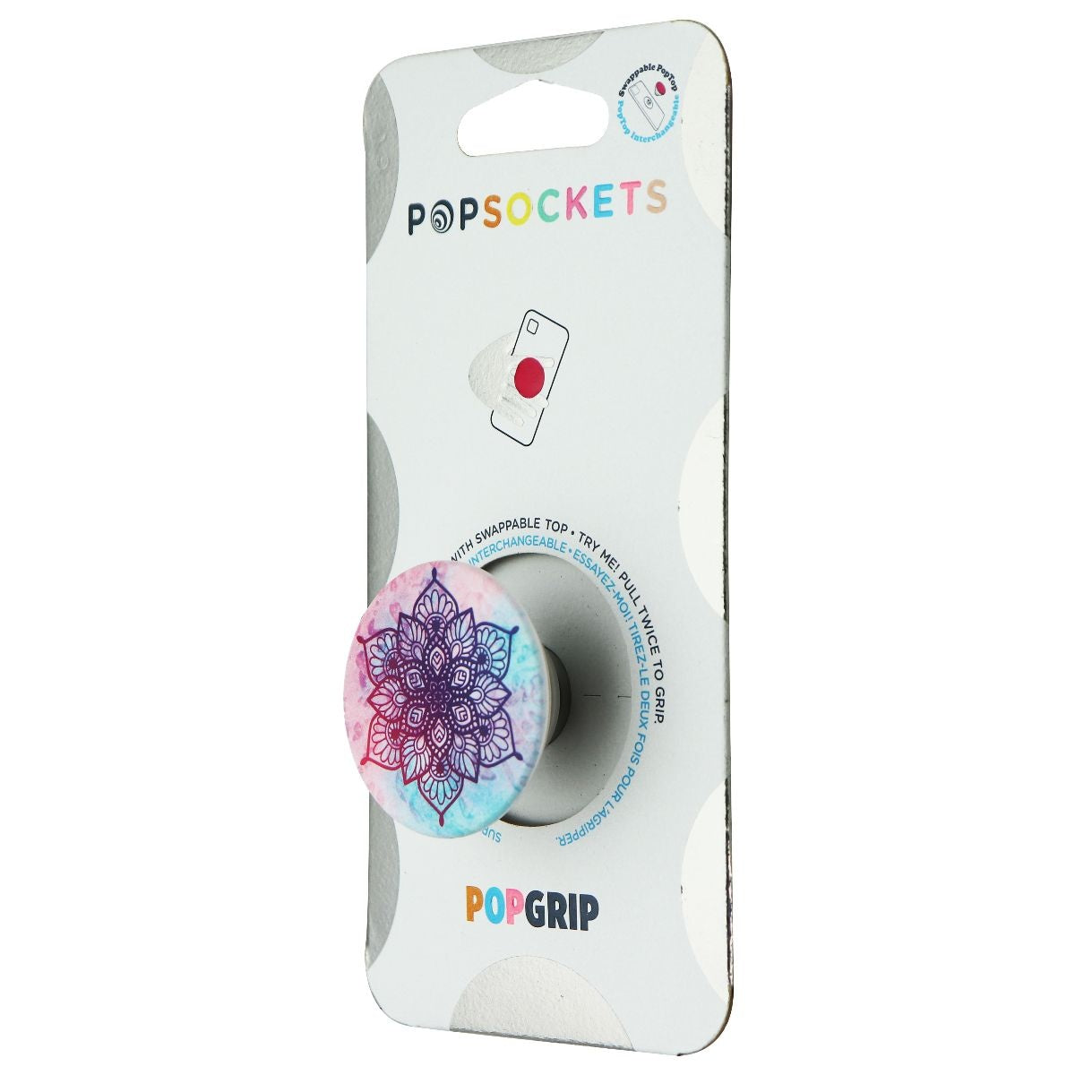 PopSockets Swappable PopGrip Stand & Grip - Rainbow Nirvana Cell Phone - Mounts & Holders PopSockets - Simple Cell Bulk Wholesale Pricing - USA Seller