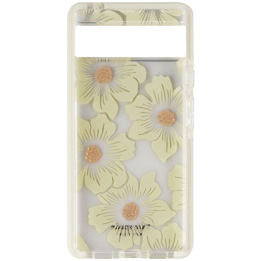 Kate Spade Defensive Hardshell Case for Pixel 6 - Hollyhock Floral Clear Cell Phone - Cases, Covers & Skins Kate Spade    - Simple Cell Bulk Wholesale Pricing - USA Seller