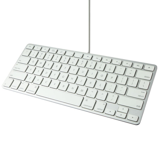 Apple Wired USB 78-Key Keyboard for Mac OS - Silver/White (A1242/MB869LL/A) Keyboards/Mice - Keyboards & Keypads Apple - Simple Cell Bulk Wholesale Pricing - USA Seller