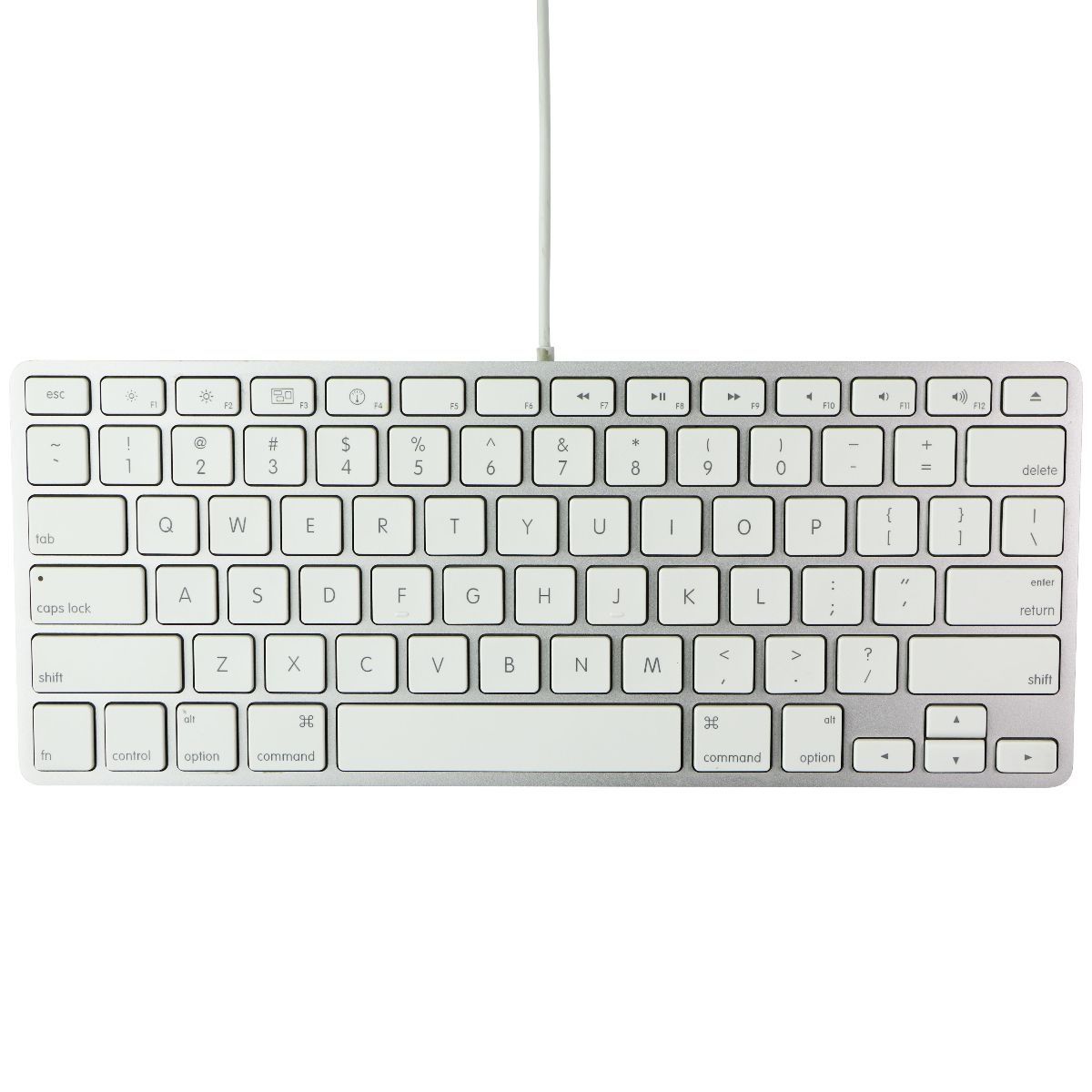 Apple Wired USB 78-Key Keyboard for Mac OS - Silver/White (A1242/MB869LL/A) Keyboards/Mice - Keyboards & Keypads Apple - Simple Cell Bulk Wholesale Pricing - USA Seller
