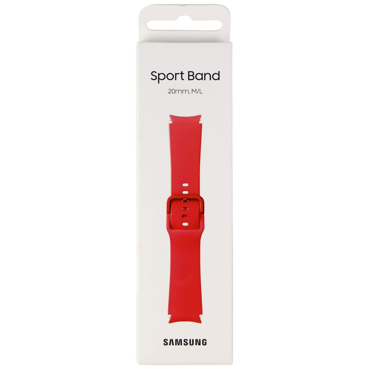 Samsung Sport Band for Galaxy Watch4 & Watch4 Classic - Red (20mm) Medium/Large Smart Watch Accessories - Watch Bands Samsung - Simple Cell Bulk Wholesale Pricing - USA Seller