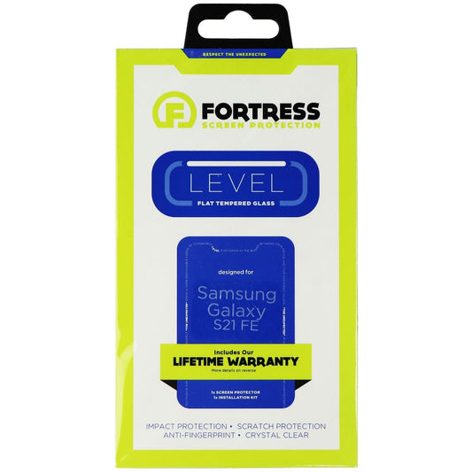 Fortress Level Flat Tempered Glass Screen Protector for Samsung Galaxy S21 FE Cell Phone - Screen Protectors Fortress    - Simple Cell Bulk Wholesale Pricing - USA Seller