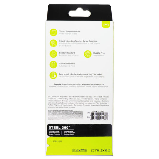 PureGear Steel 360 Privacy Glass Protector for Apple iPhone 14 Plus/13 Pro Max