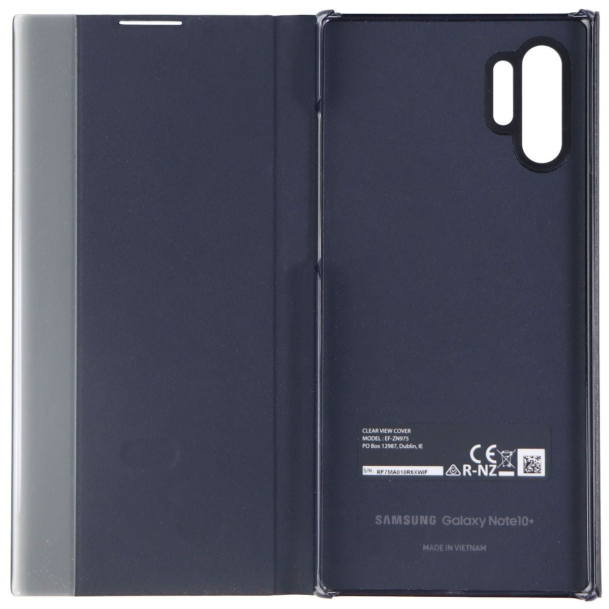 Samsung Official S-View Flip Cover for Galaxy Note10+ / Note10+ 5G - Black Cell Phone - Cases, Covers & Skins Samsung - Simple Cell Bulk Wholesale Pricing - USA Seller