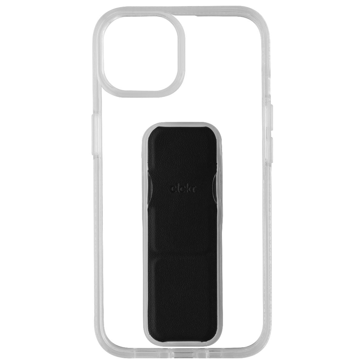 CLCKR Stand & Grip Series Hard Case for Apple iPhone 14 - Clear/Black Cell Phone - Cases, Covers & Skins Clckr    - Simple Cell Bulk Wholesale Pricing - USA Seller