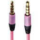 Universal 3.3-Foot (1m) Audio Aux Cable 3.5mm to 3.5mm - Pink Cell Phone - Cables & Adapters Unbranded - Simple Cell Bulk Wholesale Pricing - USA Seller